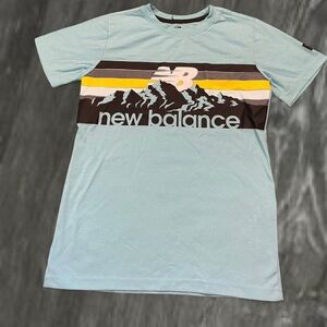 New Balance Men's Light Blue Mountain Graphic Tee